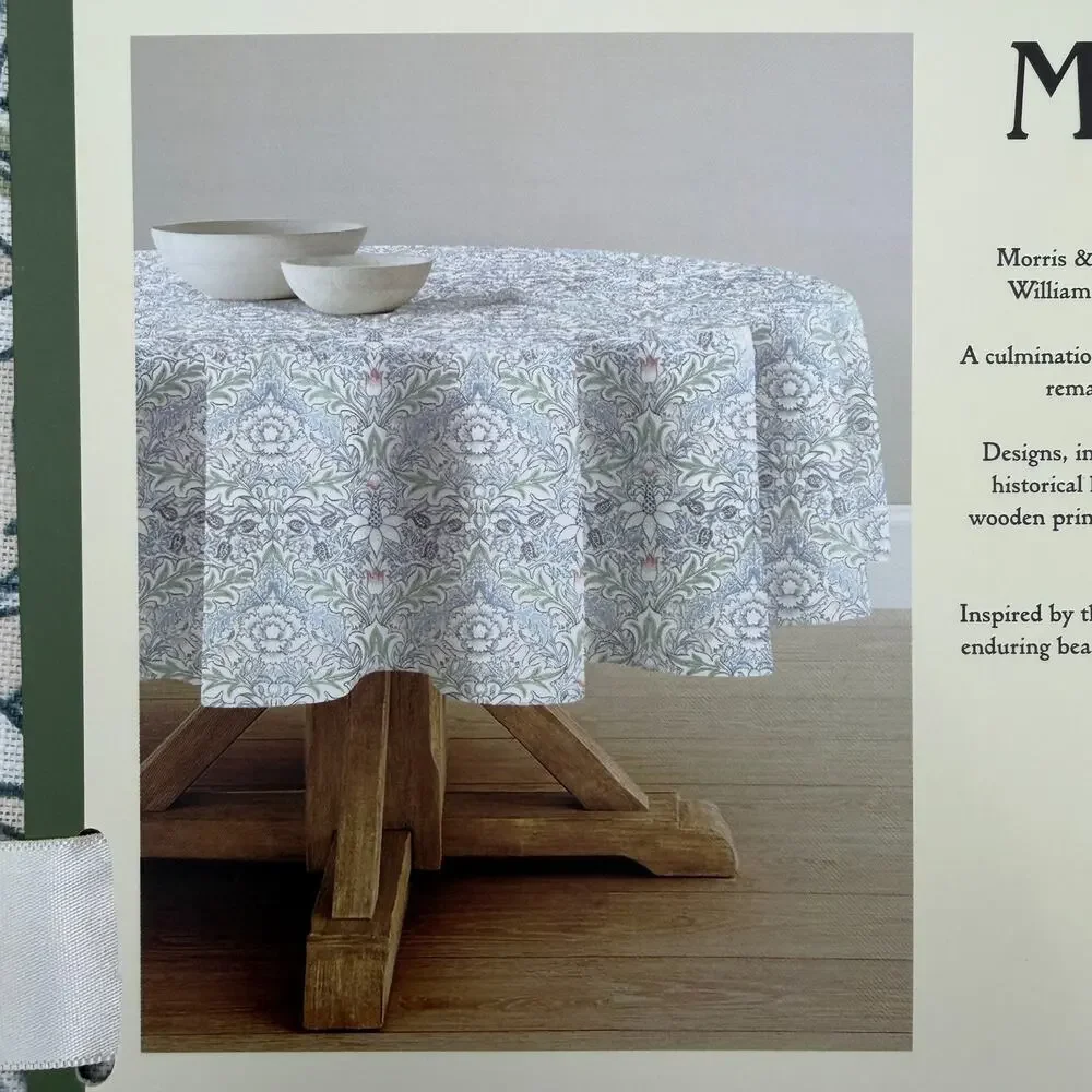William Morris & Co Severne Round Tablecloth 70